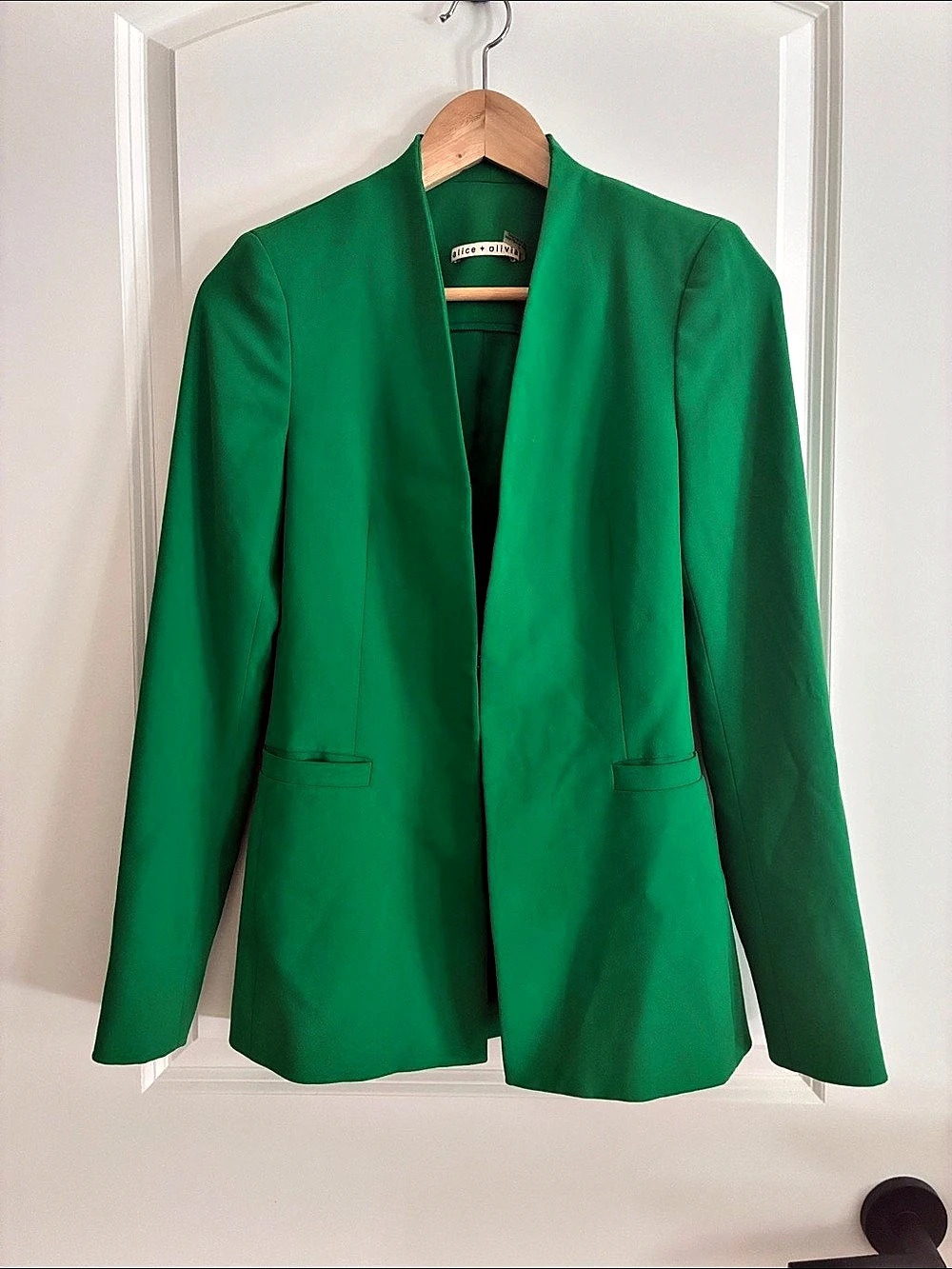alice + olivia Green Blazer Like New